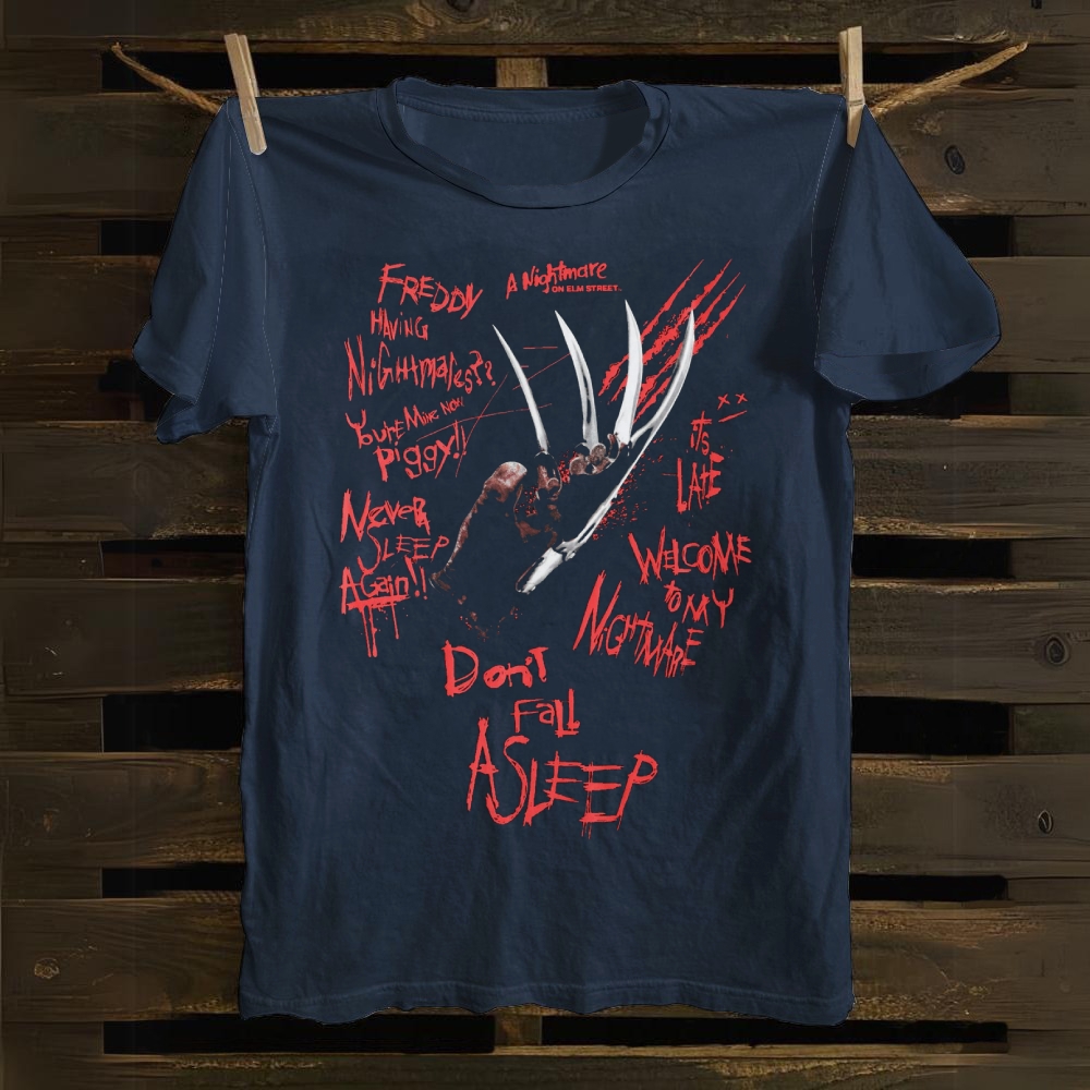 Horror Movies A Nightmare On ElmStreet cotton T-shirt
