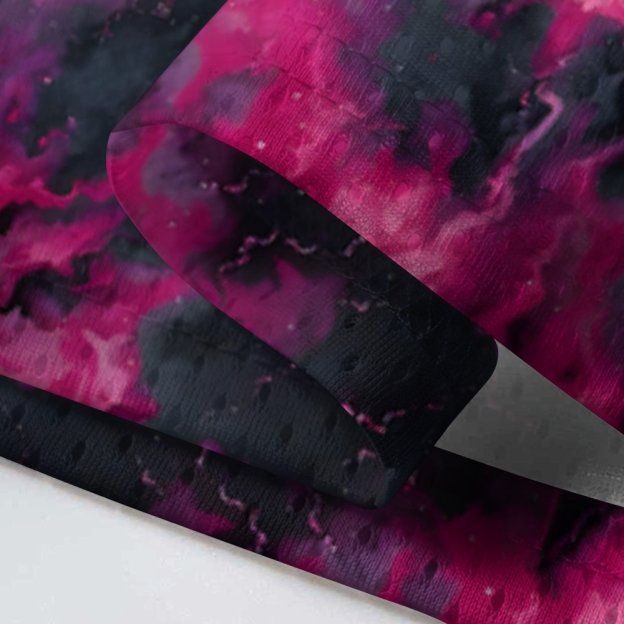 Fuchsia retro tie-dye pattern- Be Kind of a bitch Jersey Shirts