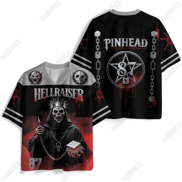 Hellraiser Pinhead Halloween Jersey Shirts