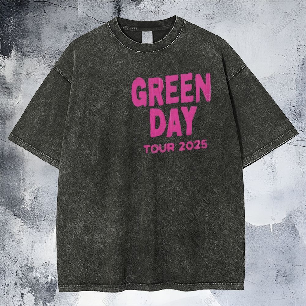 Green Day Band Tour Washed T-Shirt