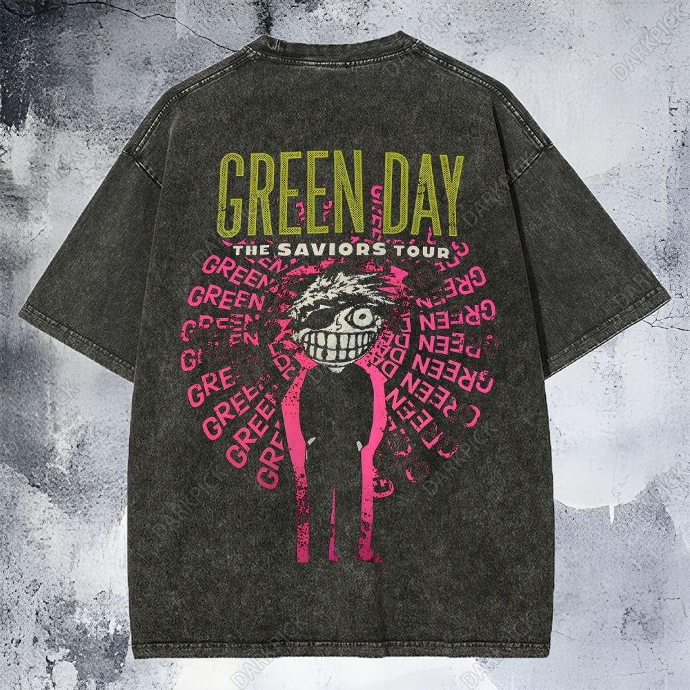 Green Day Band Tour Washed T-Shirt