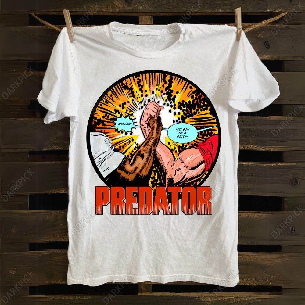 Predator (1987) Horror Movie cotton T-shirt