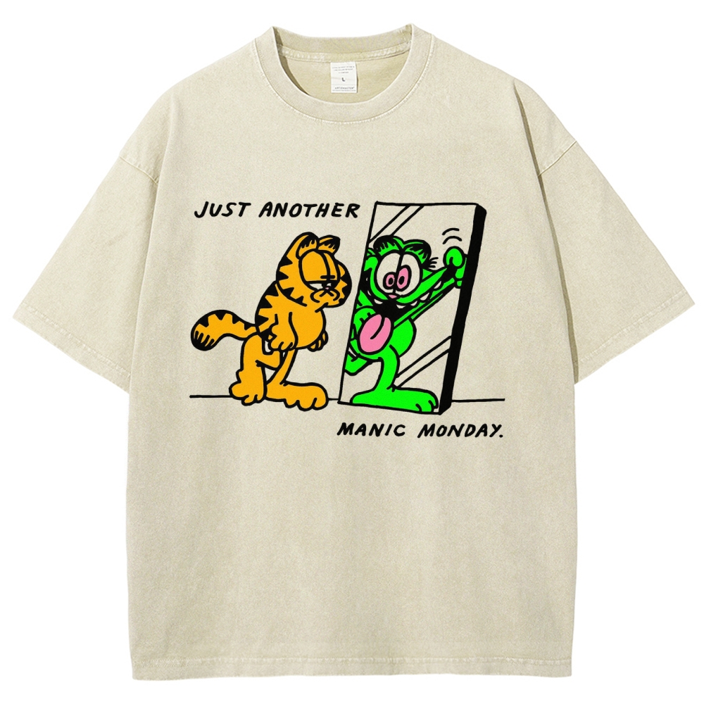 JUST ANOTHER MANIC MONDAY Washed T-Shirt