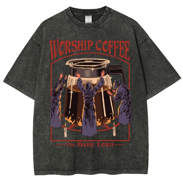 Worship Coffee Washed T-Shirt