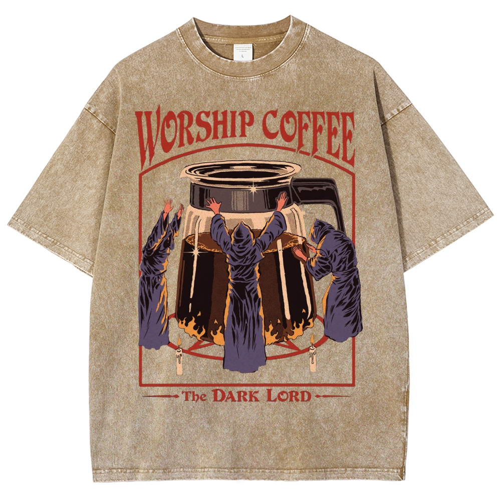 Worship Coffee Washed T-Shirt
