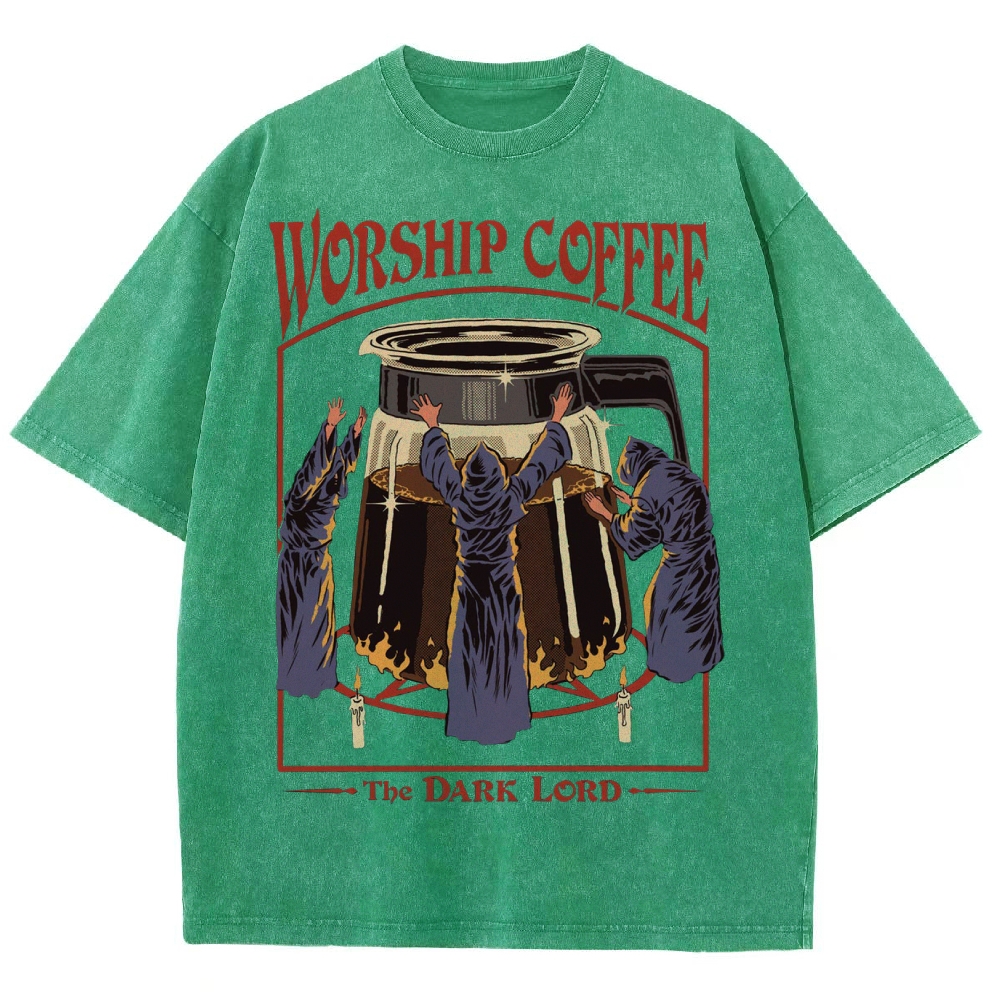 Worship Coffee Washed T-Shirt