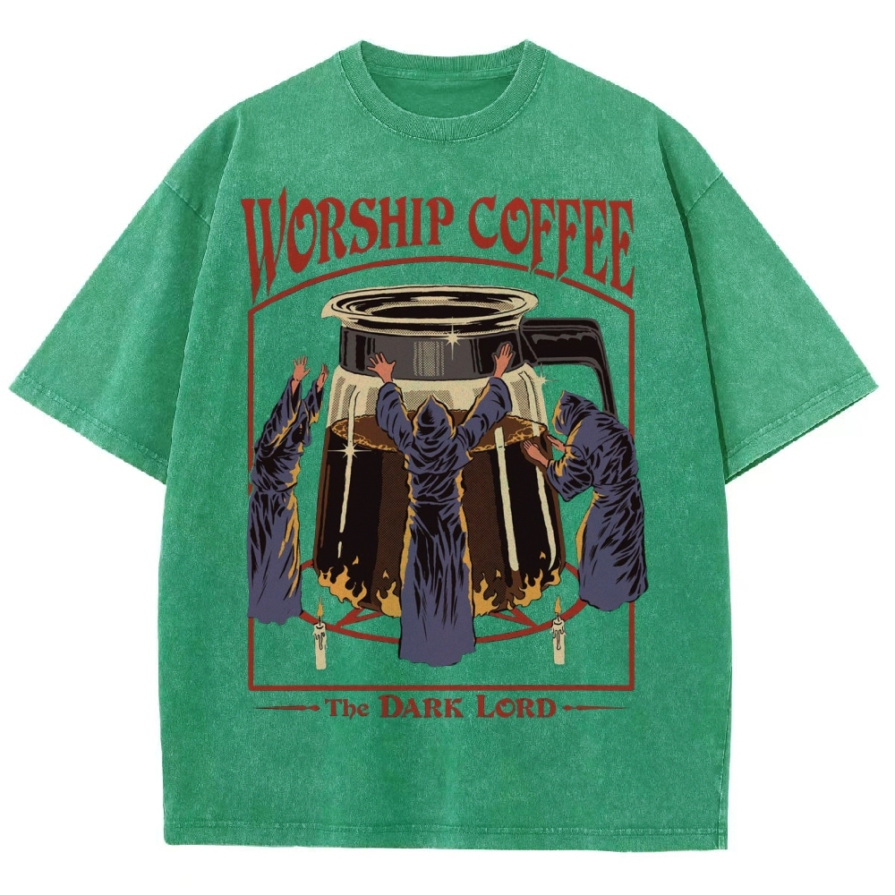 Worship Coffee Washed T-Shirt