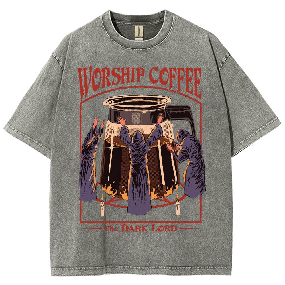 Worship Coffee Washed T-Shirt
