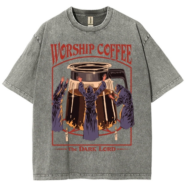 Worship Coffee Washed T-Shirt