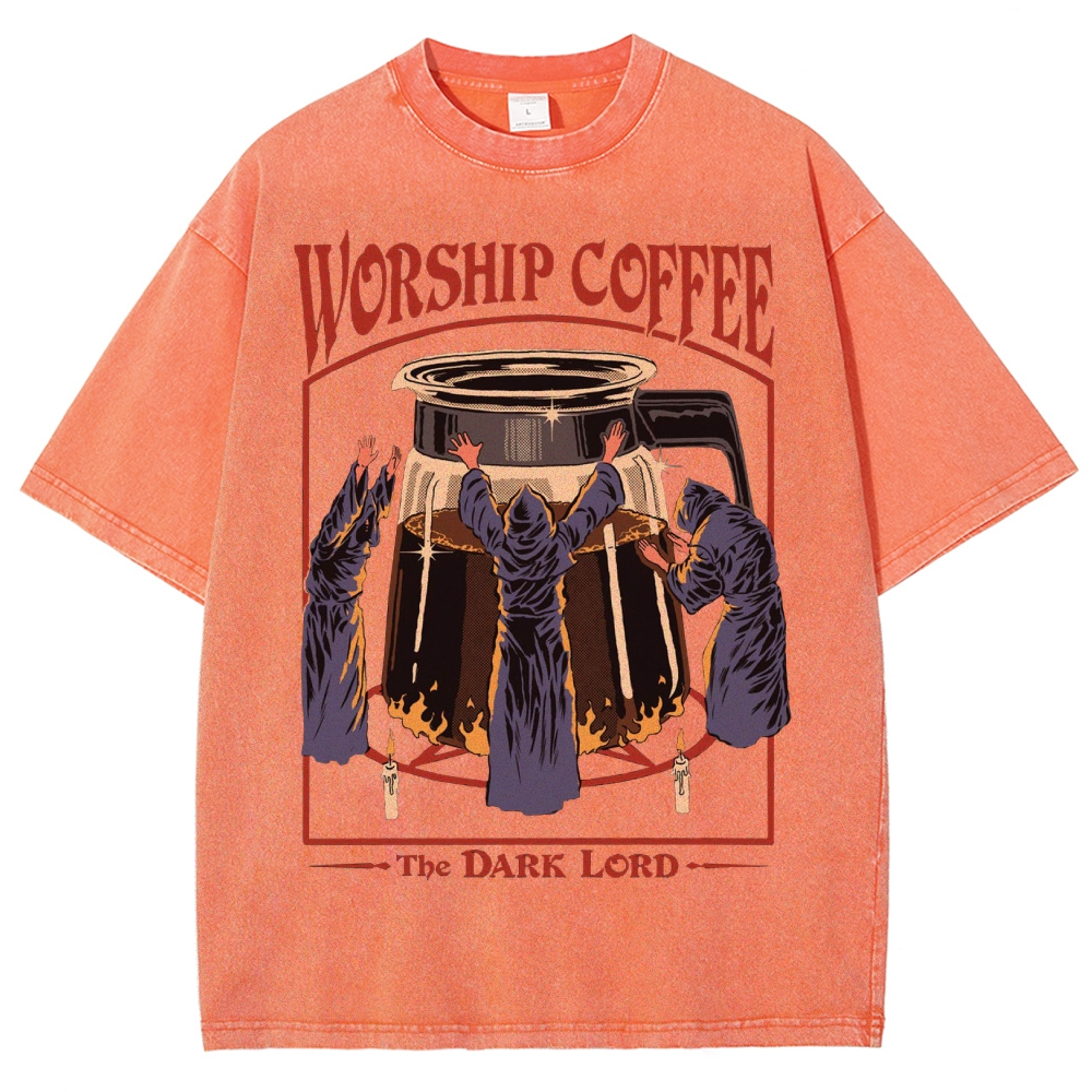 Worship Coffee Washed T-Shirt