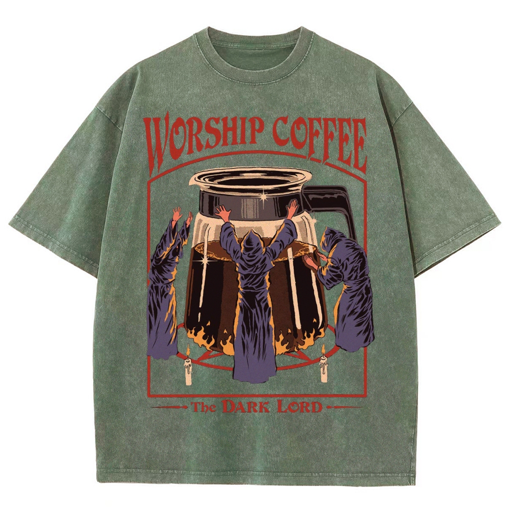 Worship Coffee Washed T-Shirt