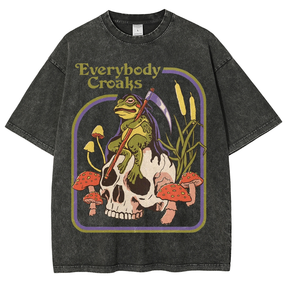 Everybody Croaks Washed T-Shirt