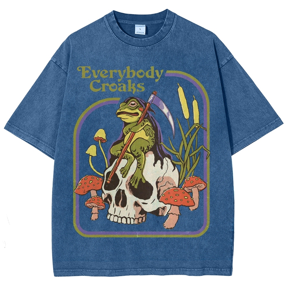 Everybody Croaks Washed T-Shirt