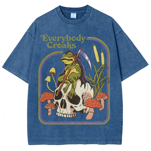 Everybody Croaks Washed T-Shirt