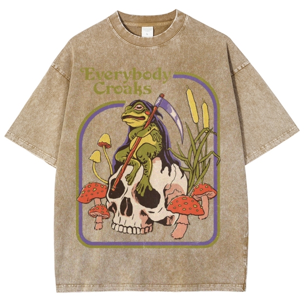 Everybody Croaks Washed T-Shirt