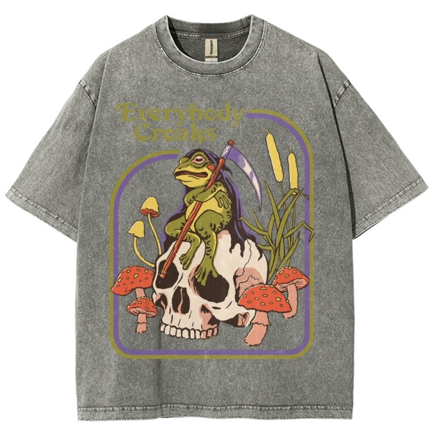 Everybody Croaks Washed T-Shirt
