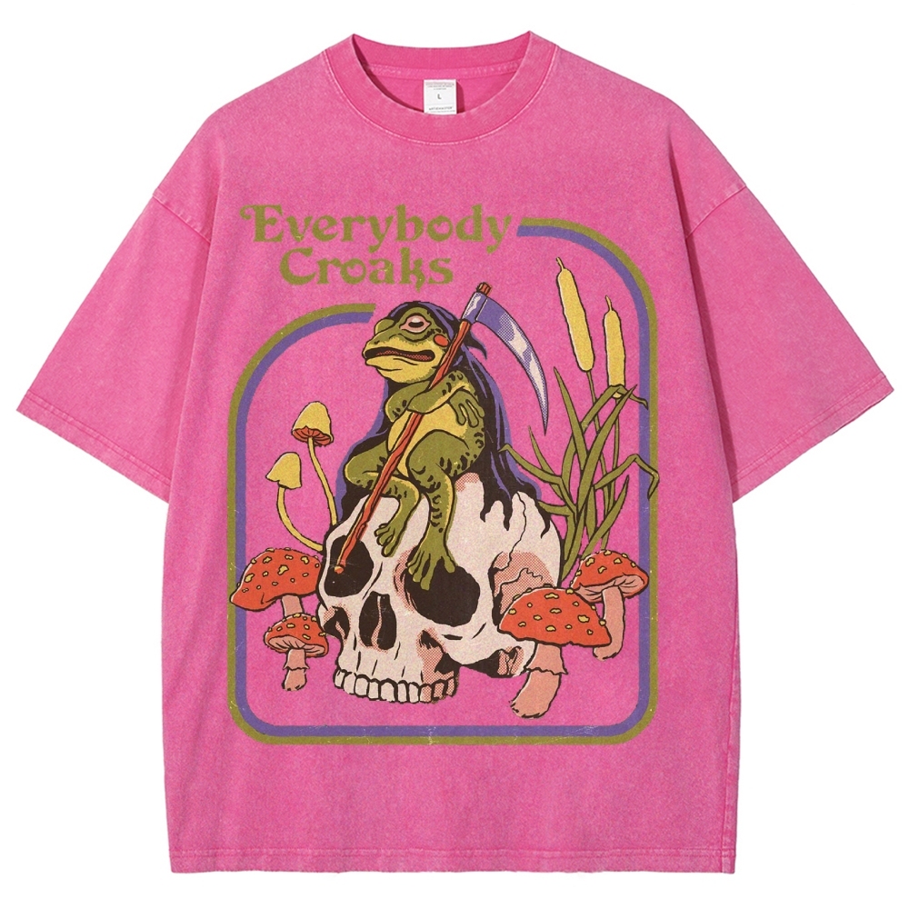 Everybody Croaks Washed T-Shirt