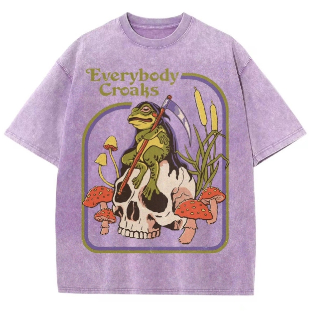 Everybody Croaks Washed T-Shirt