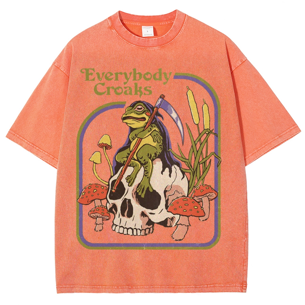Everybody Croaks Washed T-Shirt