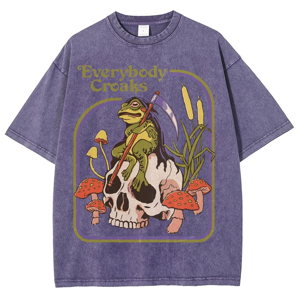 Everybody Croaks Washed T-Shirt