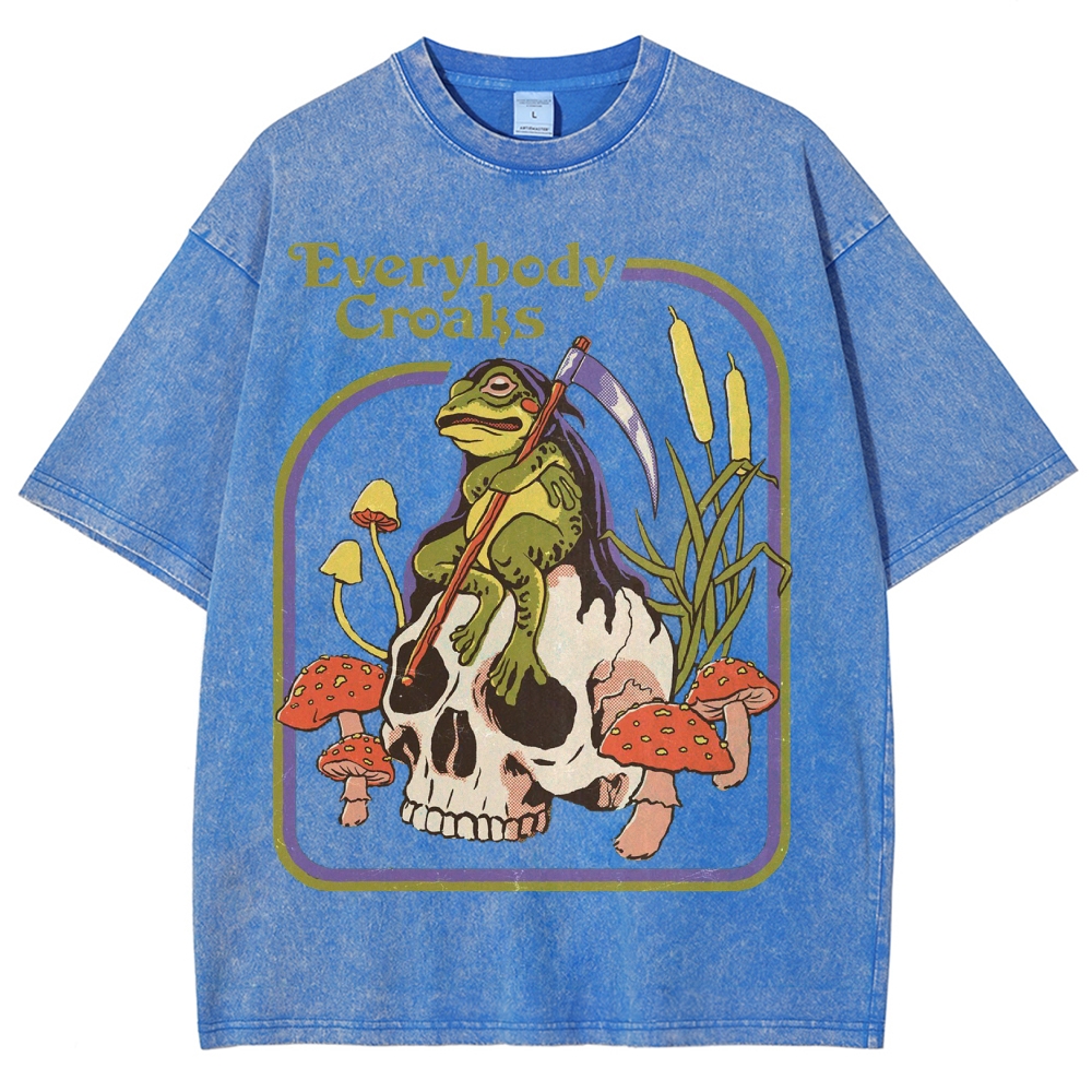 Everybody Croaks Washed T-Shirt