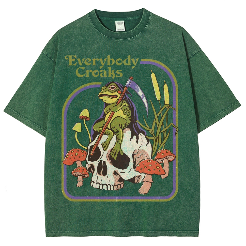 Everybody Croaks Washed T-Shirt