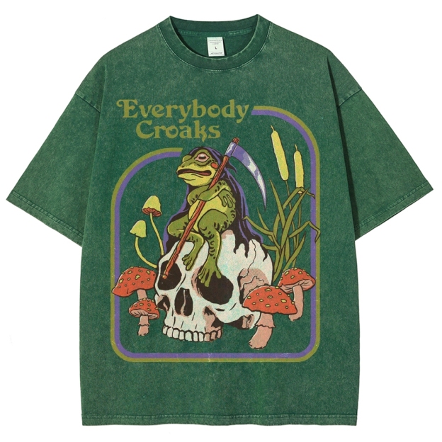 Everybody Croaks Washed T-Shirt