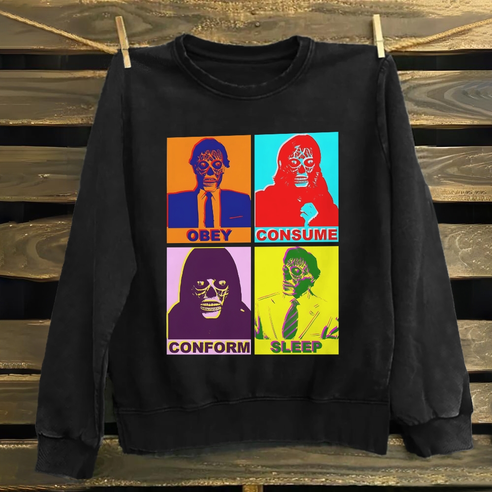 Obey,consume,conform,sleep Cotton Sweatshirt