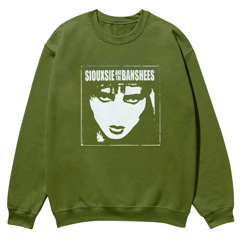 Vintage Siouxsie and the Banshees face Casual Crewneck Sweatshirt