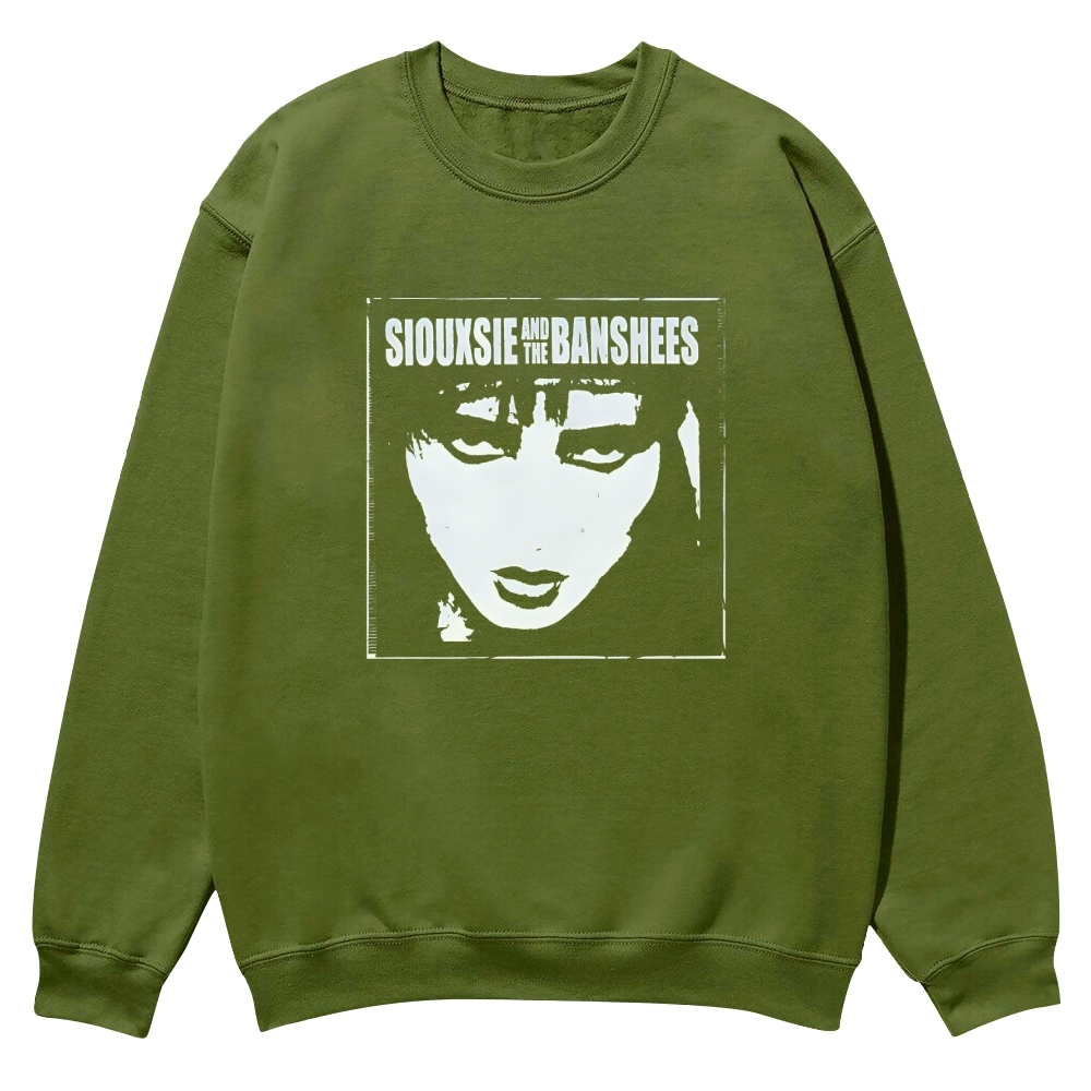 Vintage Siouxsie and the Banshees face Casual Crewneck Sweatshirt