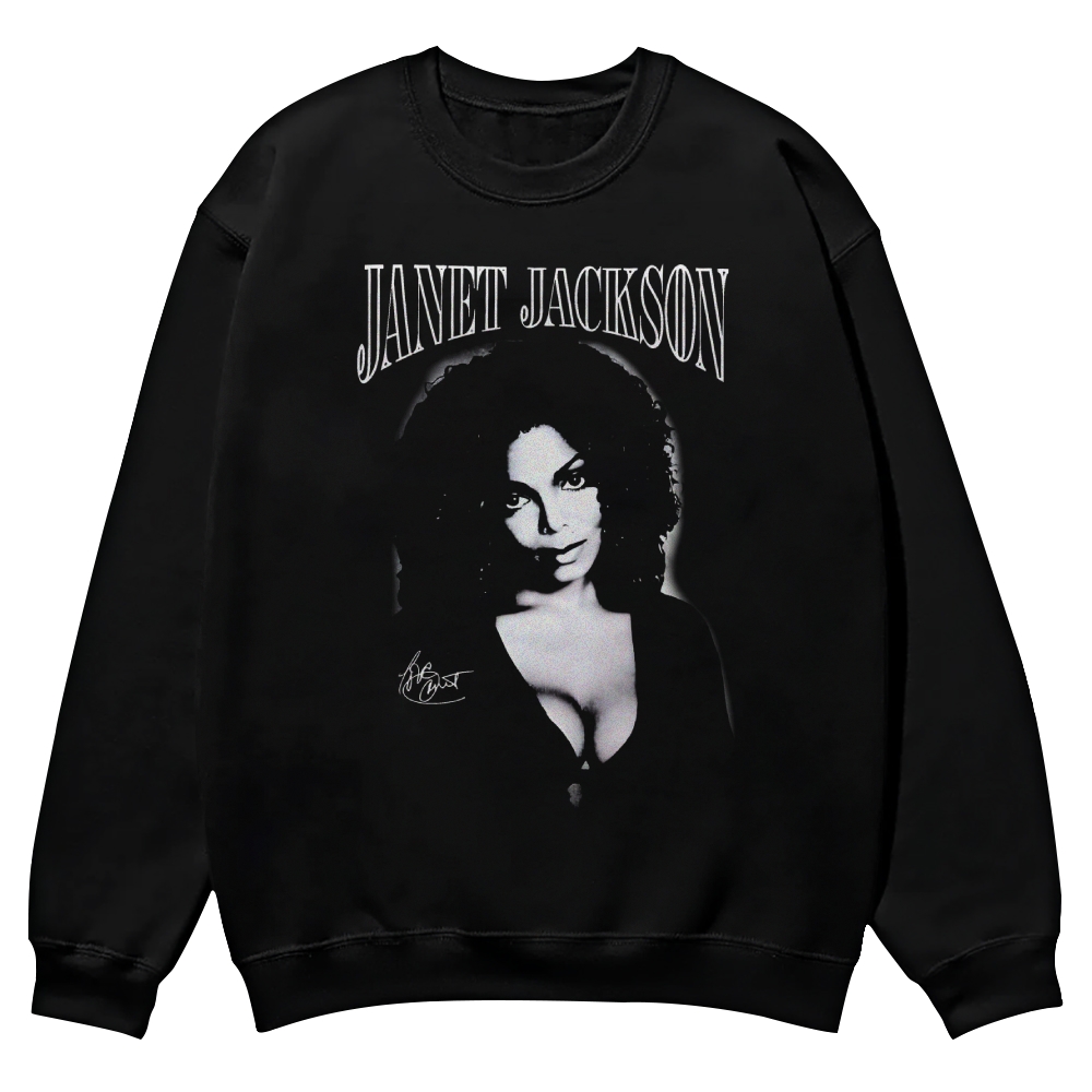 Janet Jackson Casual Crewneck Sweatshirt