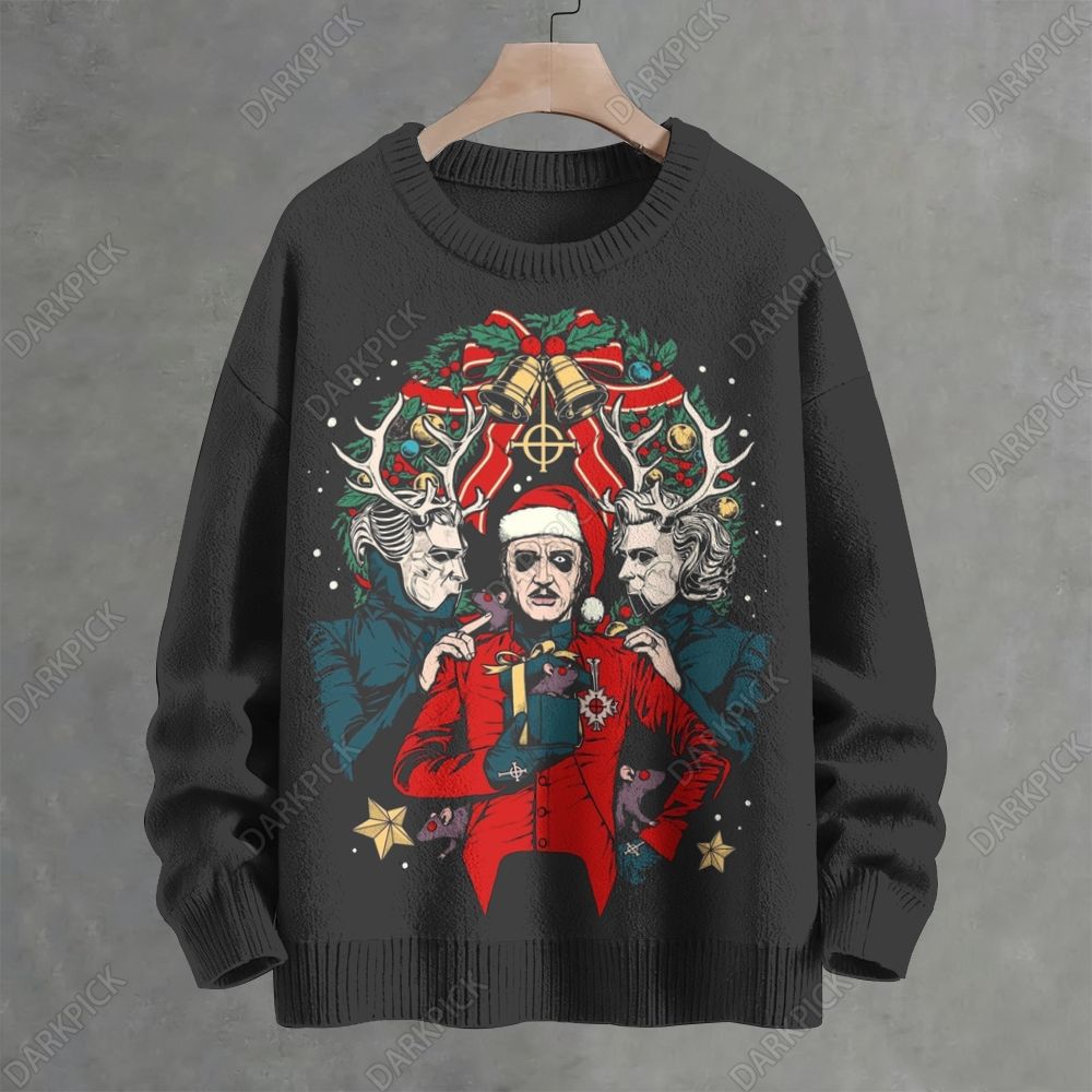 Ghost Band Christmas Crew Neck Sweater