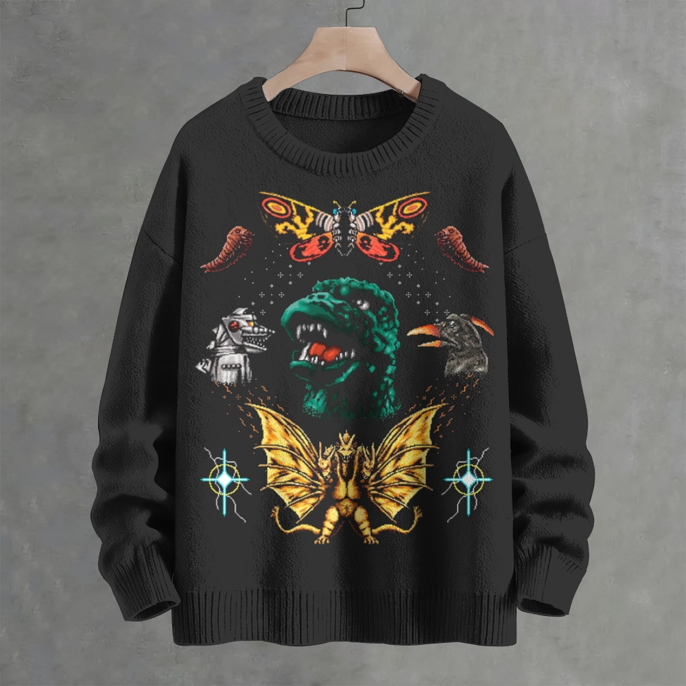 Godzilla & Friends Crew Neck Sweater