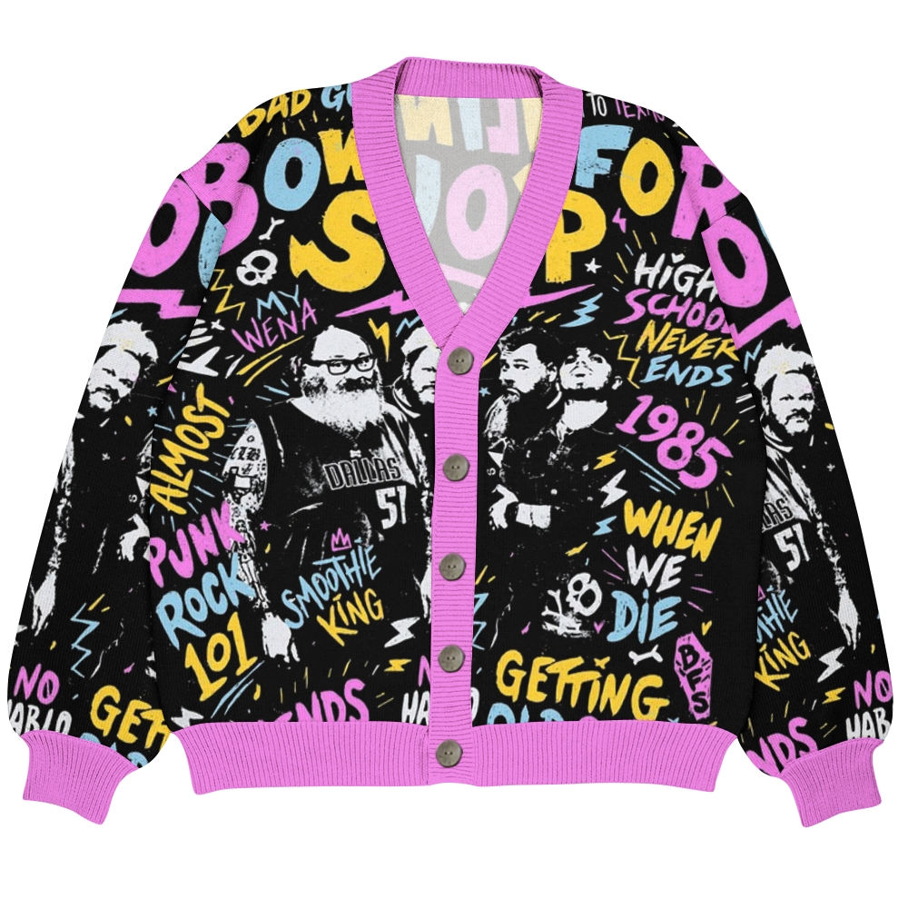 Punk Rock Ugly Cardigan Sweater