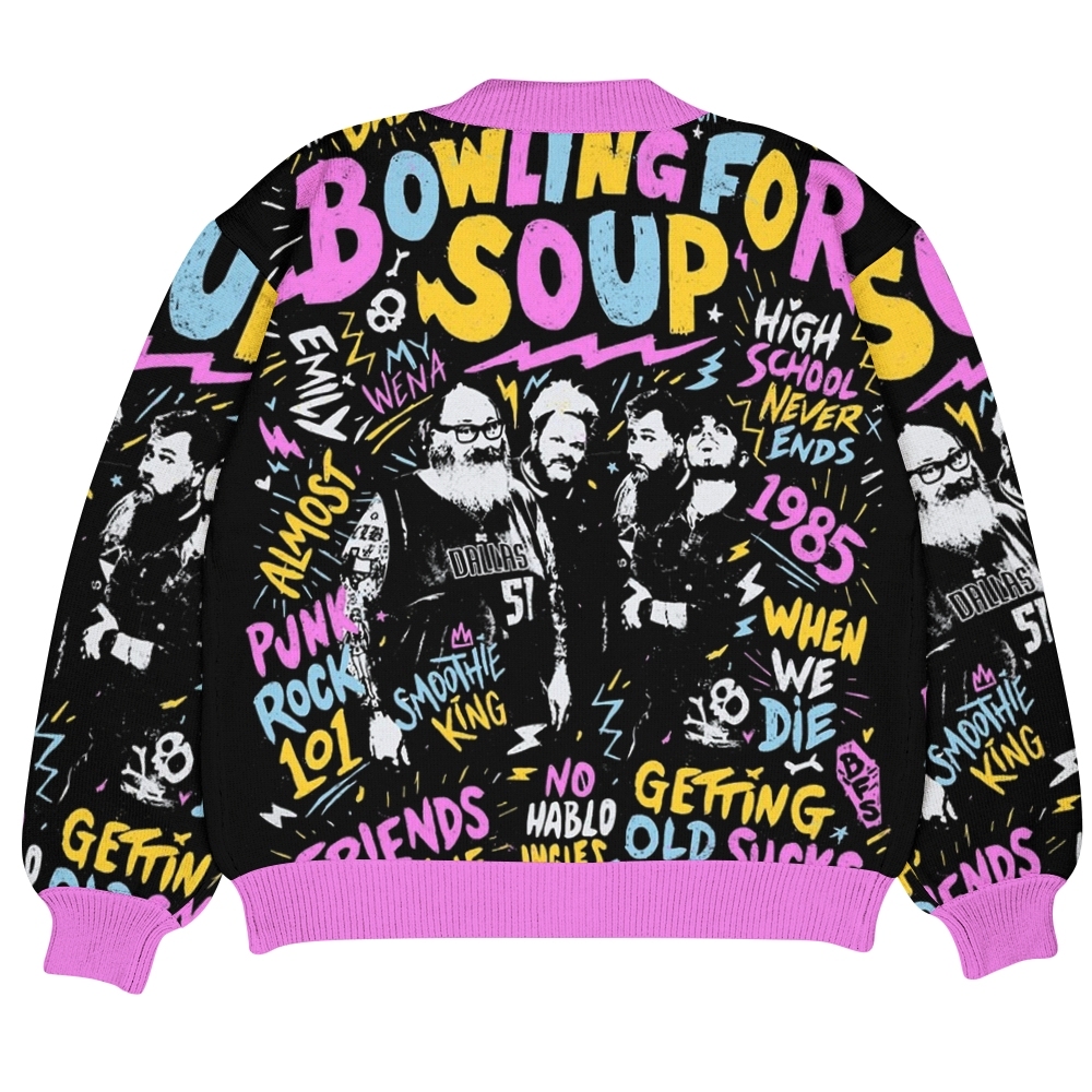 Punk Rock Ugly Cardigan Sweater