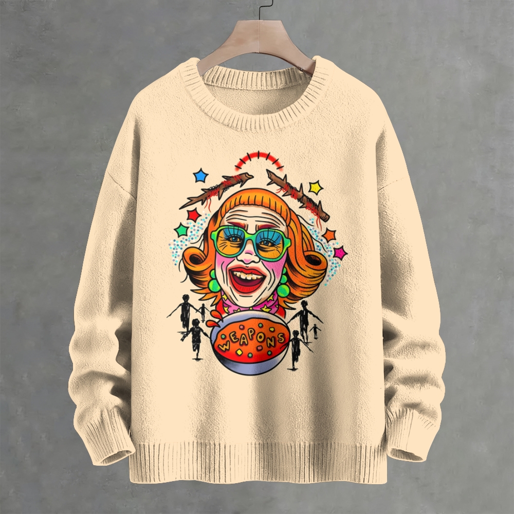Weapons horror art Crew Neck Sweater