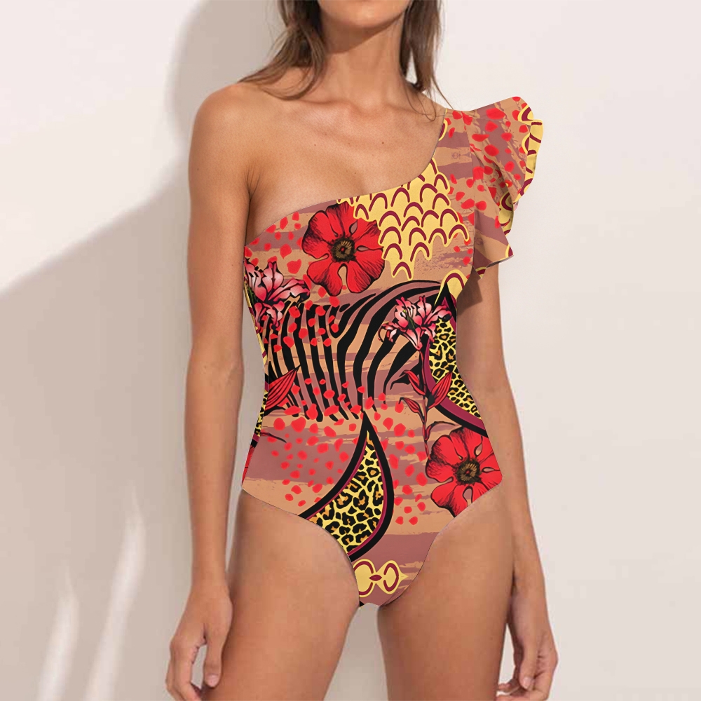 Print Women's nylon polyester swimsuit