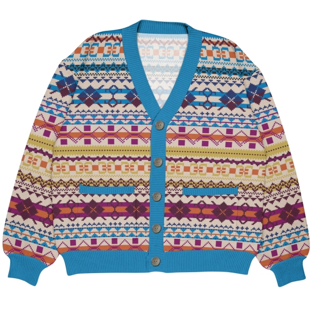 Mosaic Ugly Cardigan Sweater