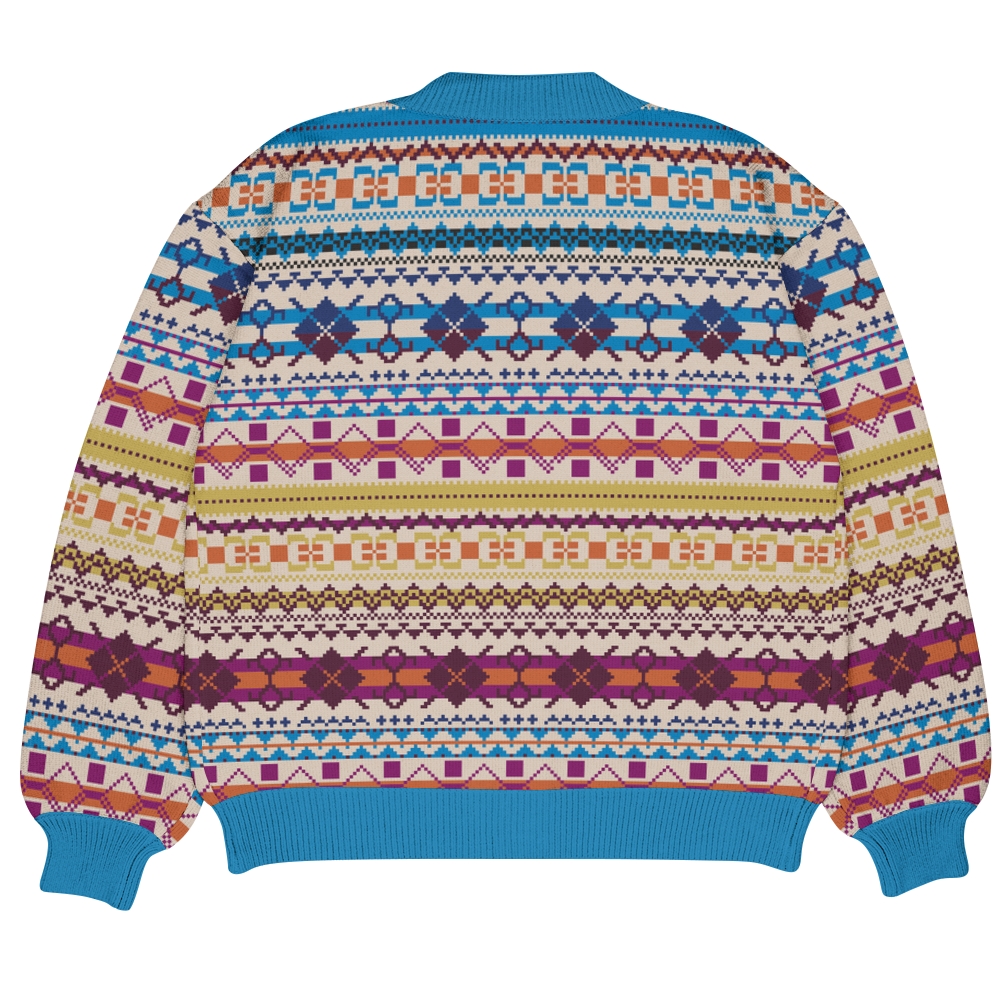 Mosaic Ugly Cardigan Sweater