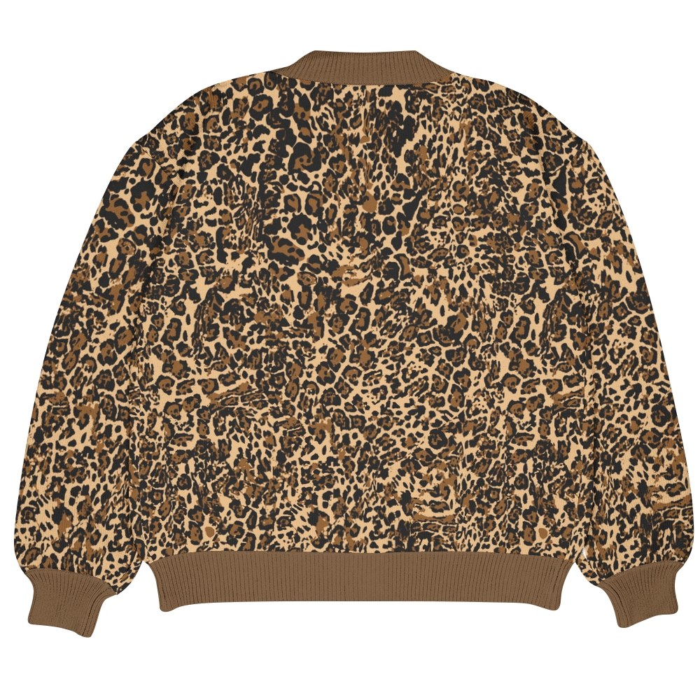 Leopard print Ugly Cardigan Sweater