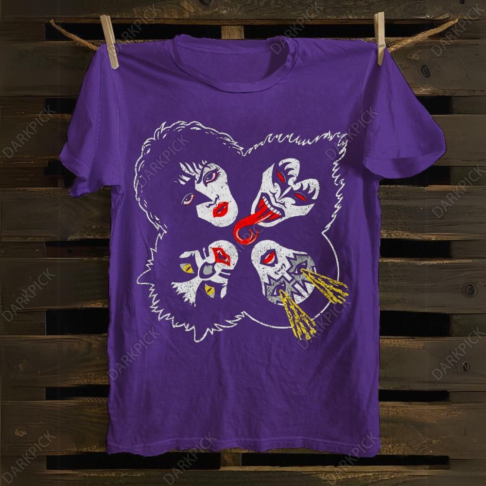 Kiss Rock Band cotton T-shirt