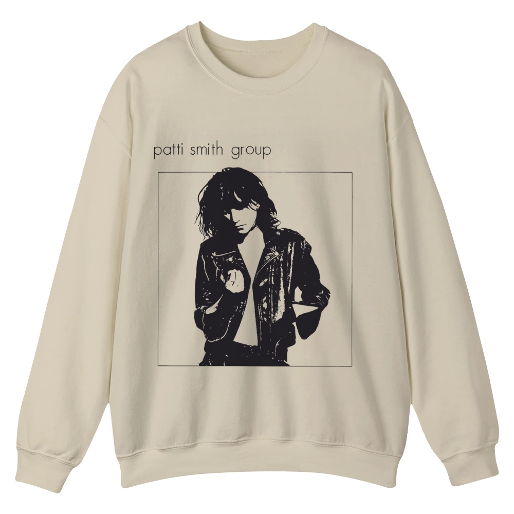 Patti Smith Casual Crewneck Sweatshirt