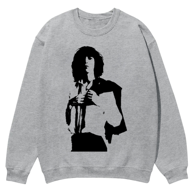 Patti Smith Casual Crewneck Sweatshirt