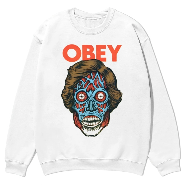 Obey movie Casual Crewneck Sweatshirt