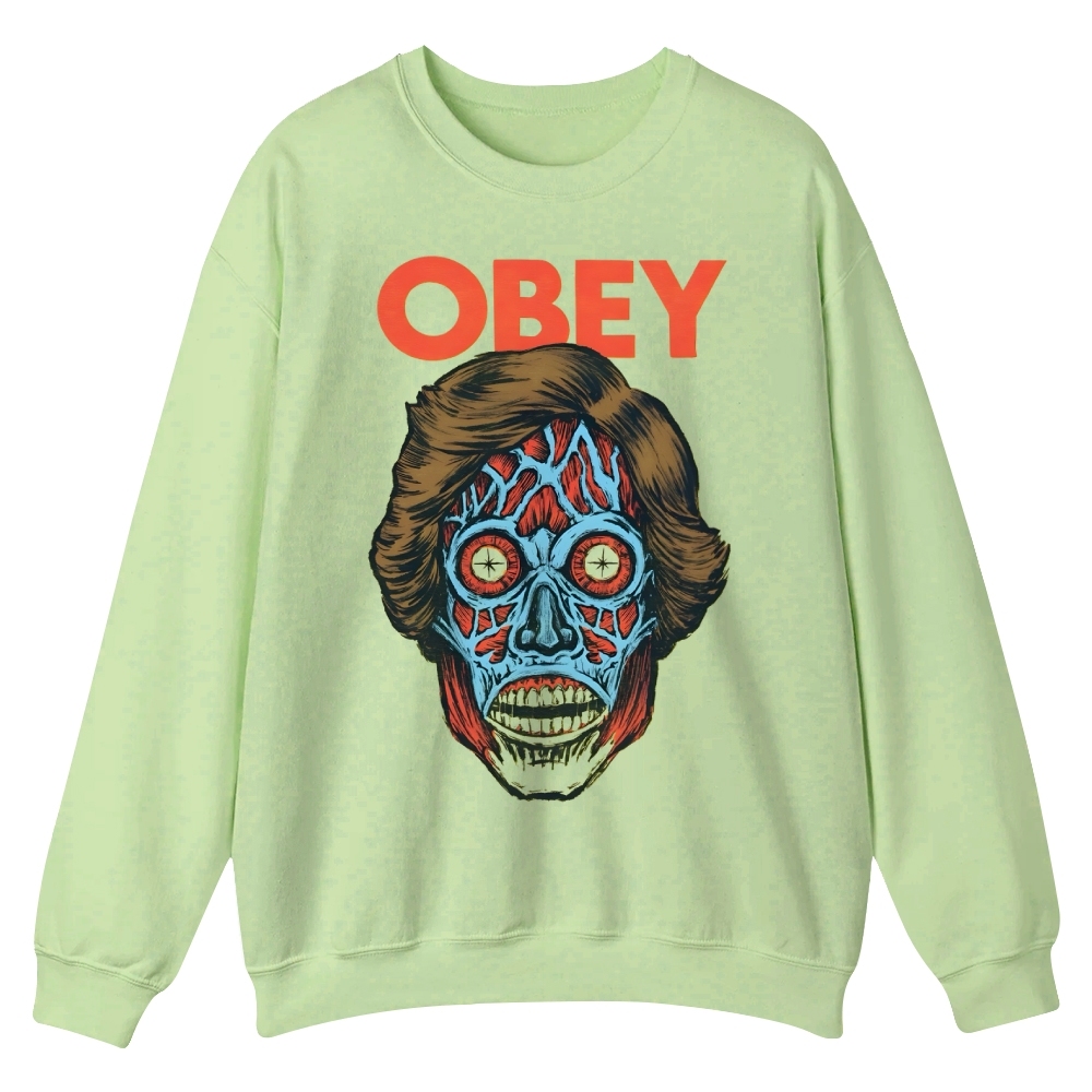 Obey movie Casual Crewneck Sweatshirt