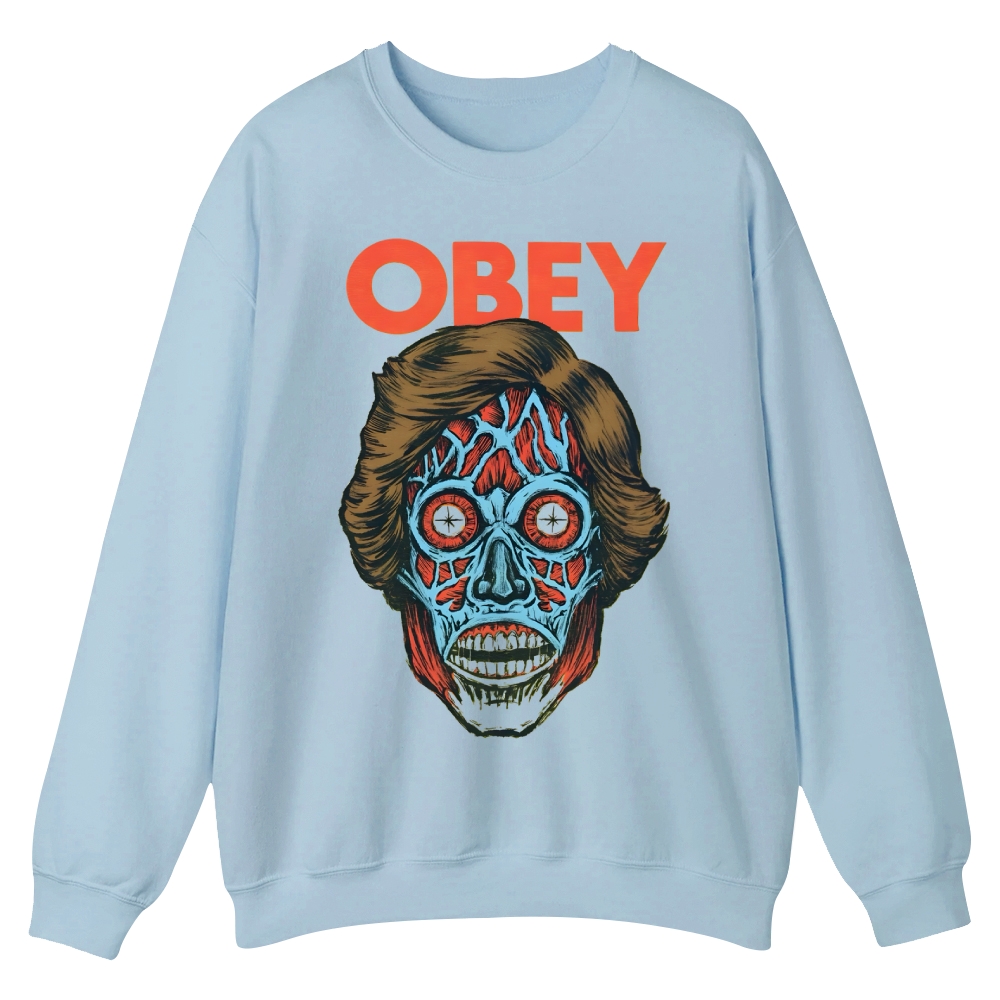 Obey movie Casual Crewneck Sweatshirt