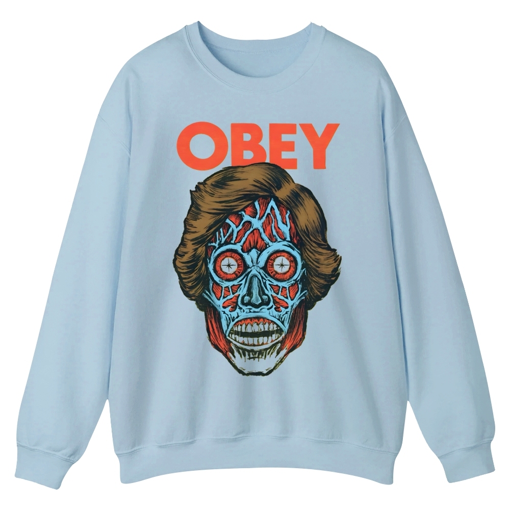 Obey movie Casual Crewneck Sweatshirt