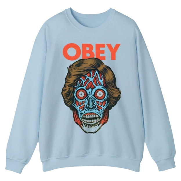 Obey movie Casual Crewneck Sweatshirt