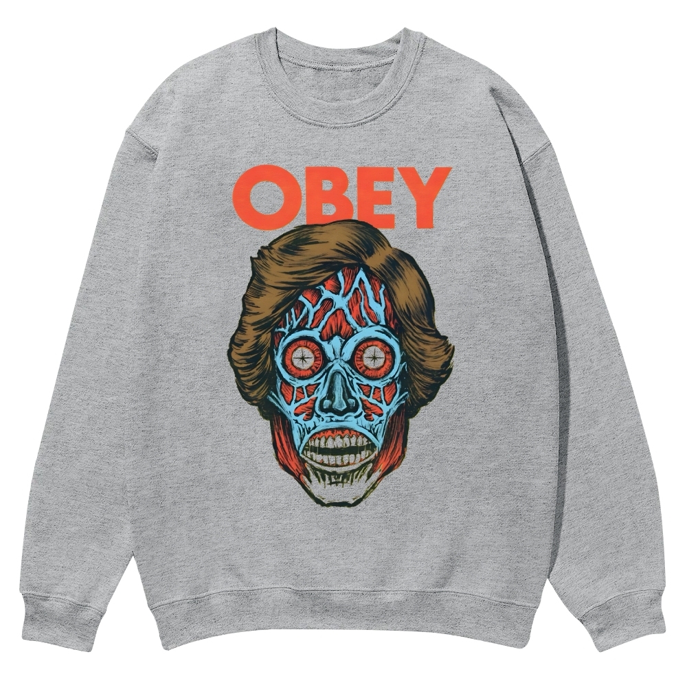 Obey movie Casual Crewneck Sweatshirt