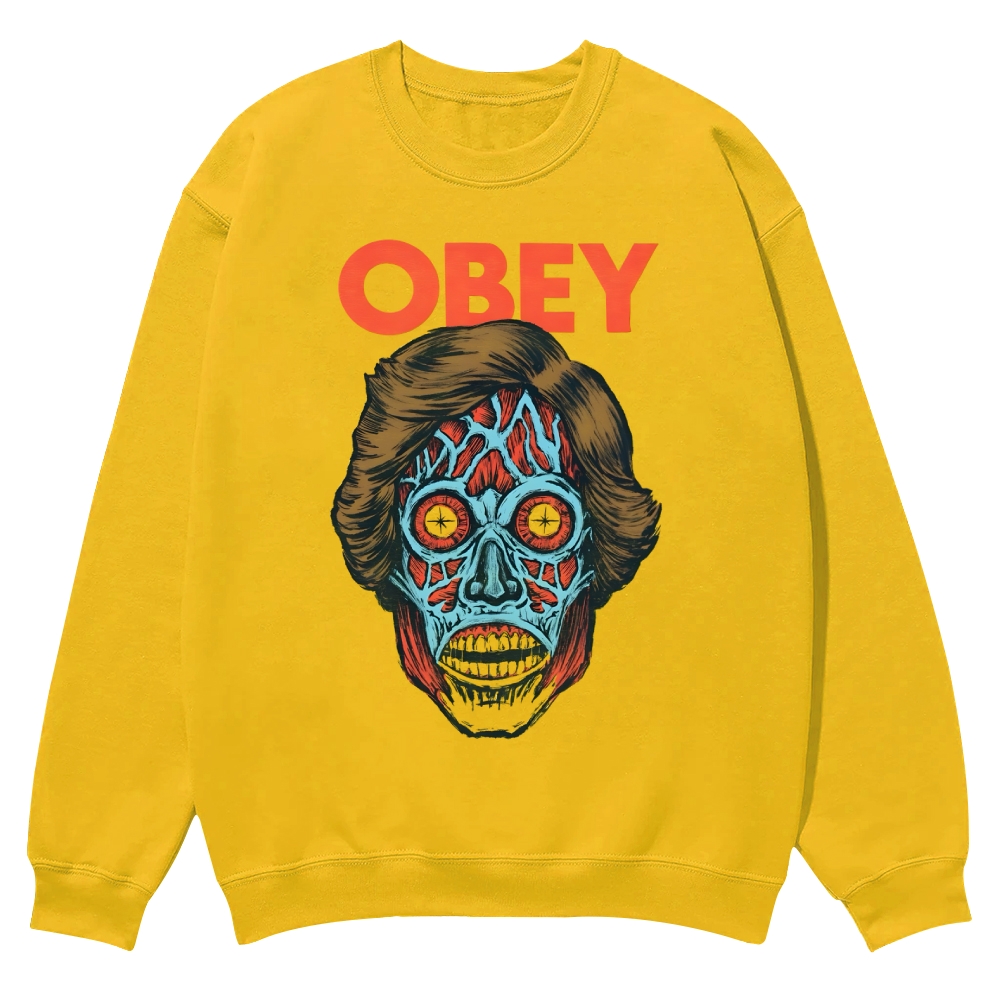 Obey movie Casual Crewneck Sweatshirt